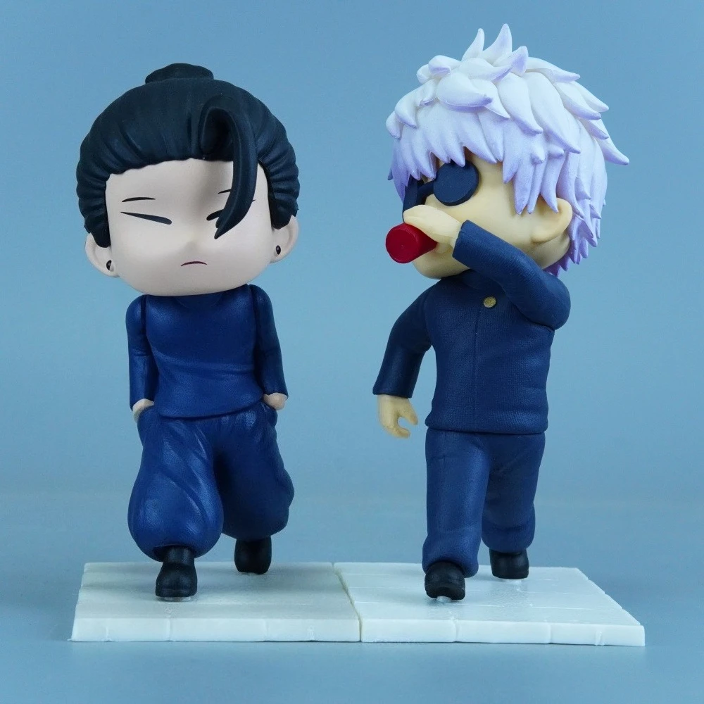 11cm/4.33in Anime Jujutsu Kaisen Figure Q version‌ Geto Suguru Gojo Satoru Action Figures Pvc Statue Collection Model Toys Gifts image 2
