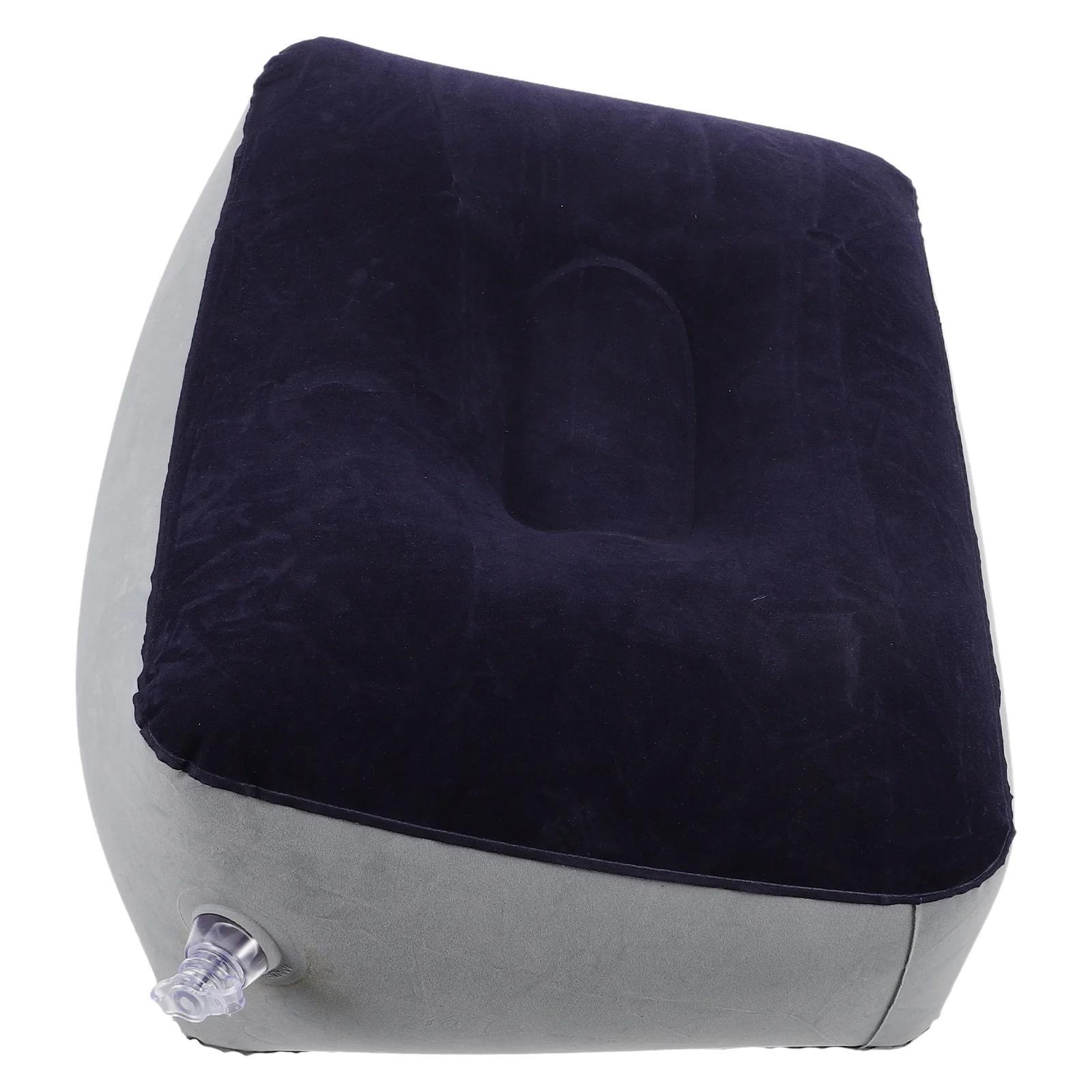 

Inflatable Foot Rest Travel Pillow Mat for Airplane Flight PVC Flocking Camping Mattress Self Inflating Compact Portable Anti