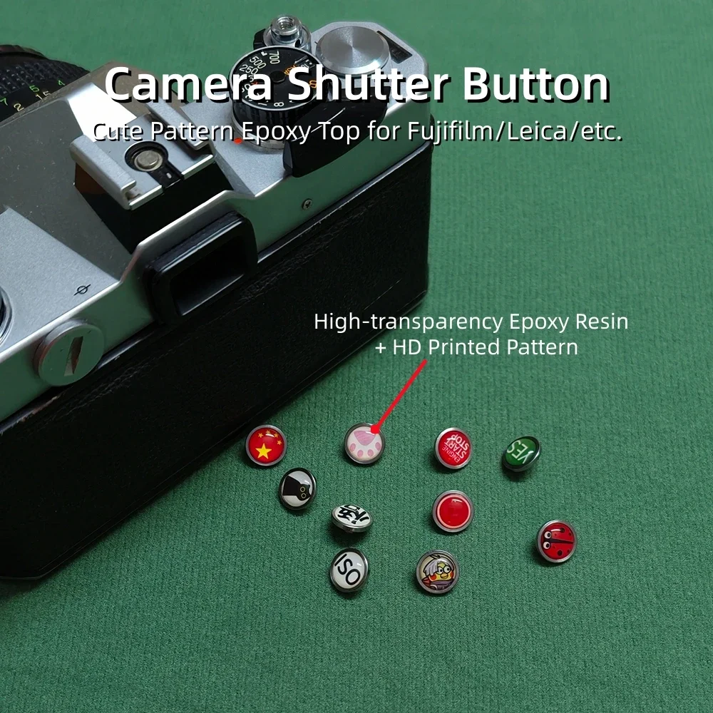 Cute Pattern Threaded Shutter Release Button Screw Button For Fujifilm XT5 XT30 X100V X100VI Leica M11 Q3 Camera Decor Accessory