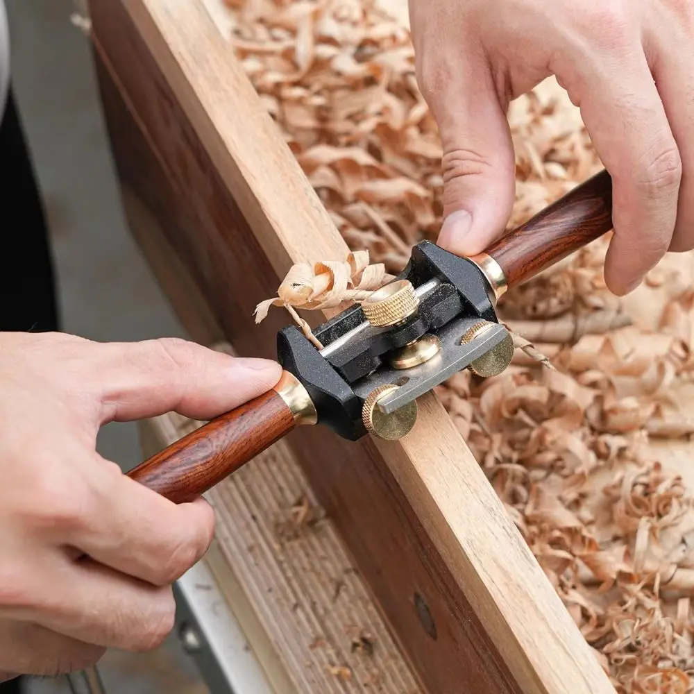 

Aluminum Alloy Mini Planer Tool Durable Sharp Hand Planer Flat Base Planer Precision Scraper Adjustable Planer Sculpting