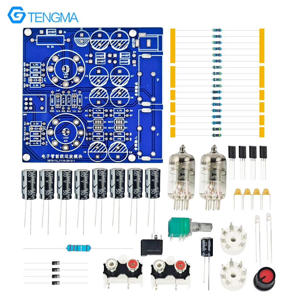 Bile Machine Electronic Tube DIY Kit Fever 6J1 Audio Front Speaker Power Amplifier Board Welding Parts