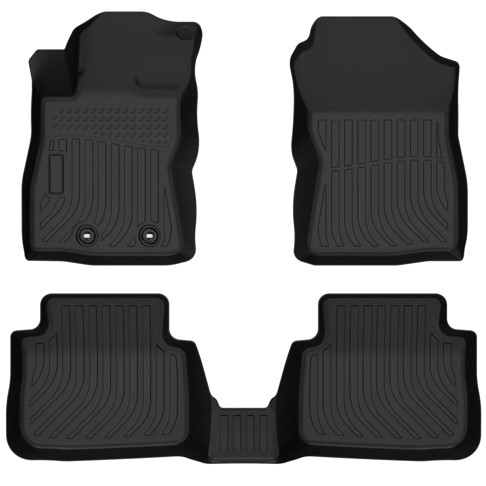 

Specification Type: Floor Mats Color: Black Features: Anti-Slip, Easy Clean, Easy Installation, Waterproof Number Of Pieces: 3pc