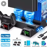 Soporte ventilador para consola de juegos Sony PS4 Playstation Play Station PS 4 Pro controlador delgado Control soporte accesorios soporte enfriador