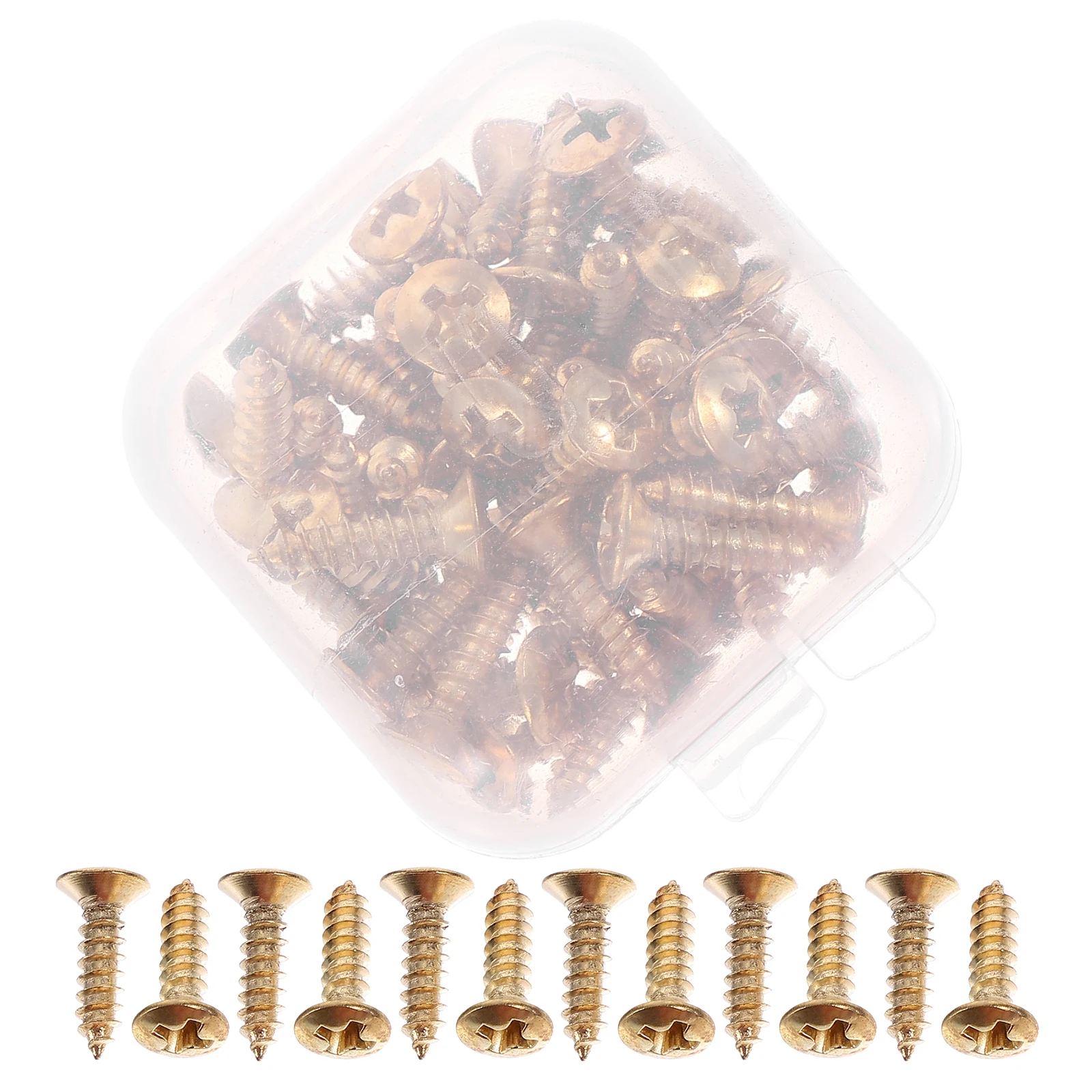 

50 Pcs Screw Guitar Mounting Screws Fixing Jack Bass Panel Fixator Iron Upgrade