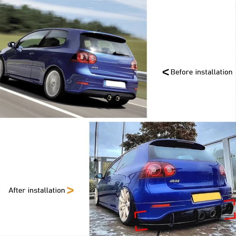 

Задний бампер автомобиля, балдахины для Volkswagen VW Golf 5 MK5 R32 2003-2008, диффузор, сплиттер, спойлер, комплекты кузова, автомобильные аксессуары