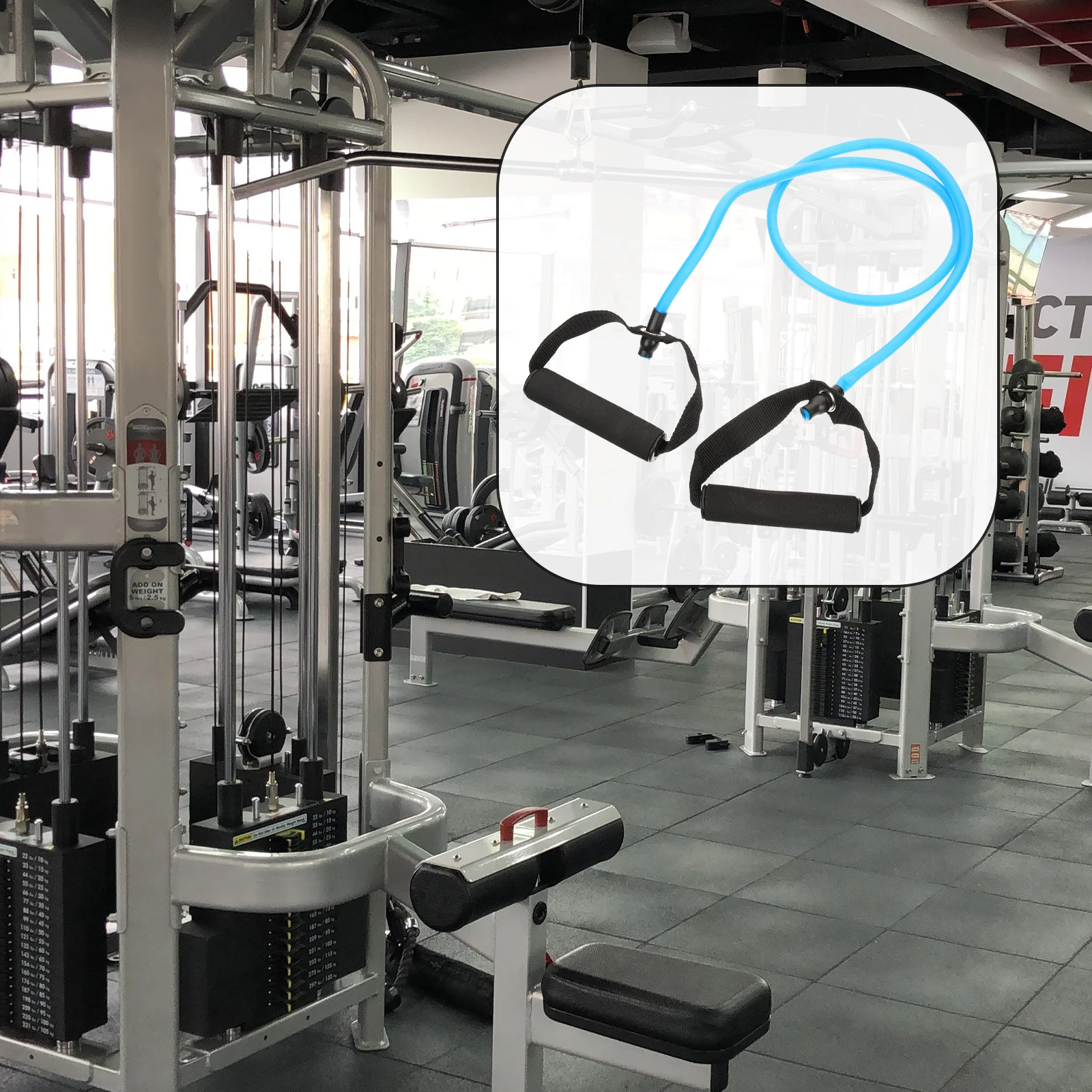 

1 Set Pulling Down Muscle Training Equipment Multi-Function Long Resistance For Strength Workout Portable Fitness Rope Home Gym