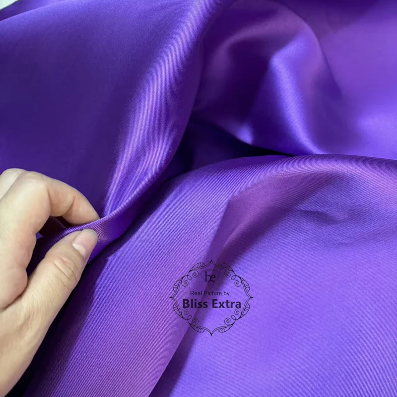 New Color Gold Luxury Stiff Mikado Satin Fabric by the Meter Bridal Wedding Dress Suit Fabric, Twill Satin DIY Sewing Material