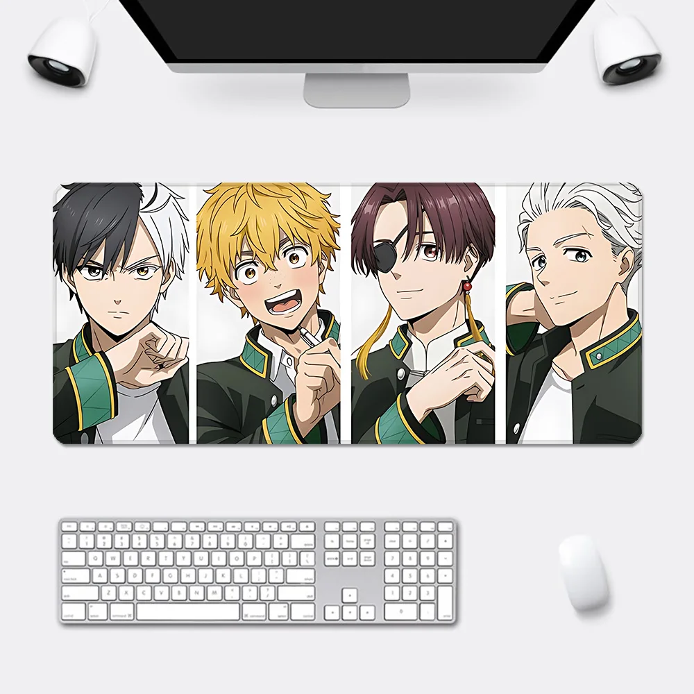 Anime Wind Breaker Mousepad HD Druck Computer Gamer Locking Edge Rutschfeste Mauspad XXL90x40cm Tastatur PC Schreibtischunterlage
