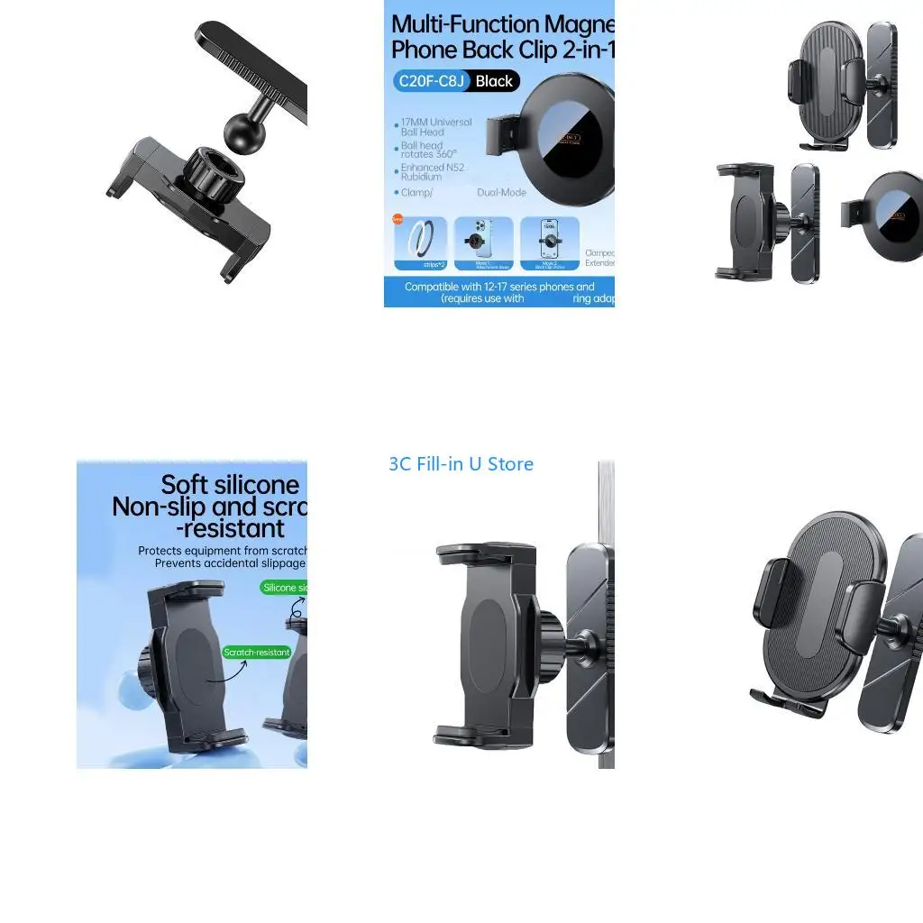 G8TA Heavy Duty Metal Phones Stand for Exercise Machines & Stainless Steel Surfaces
