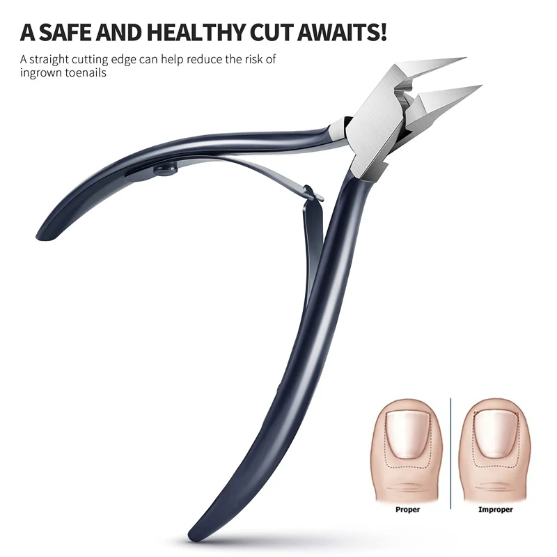 Toenail Ingrown Nail Art Cuticle Nipper Clipper Edge Cutter Manicure Dead Skin Remover Trimming Nail Clipper Nails Products