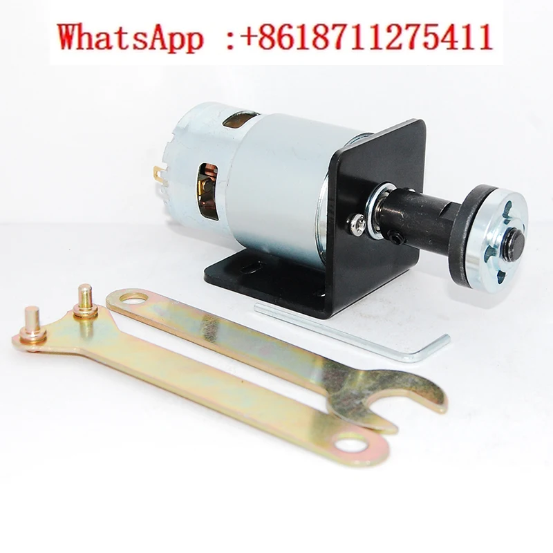775 motor high-power DC 12V24V small motor DIY motor with drill chuck double bearing high-speed set