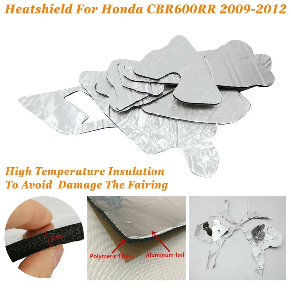 For Honda CBR600RR CBR 600RR CBR-600RR 2009-2012 Motorcycle Protective Heat-Insulating Film ABS Fairing Professional Heat Shield
