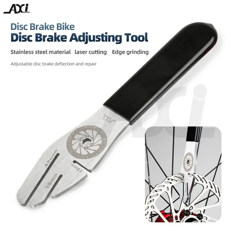 MTB Bike Disc Brake Rotor Alignment Truing Tools Mountain Bicycle Disc Flattening Correction Wrench Stainless Steel Tool