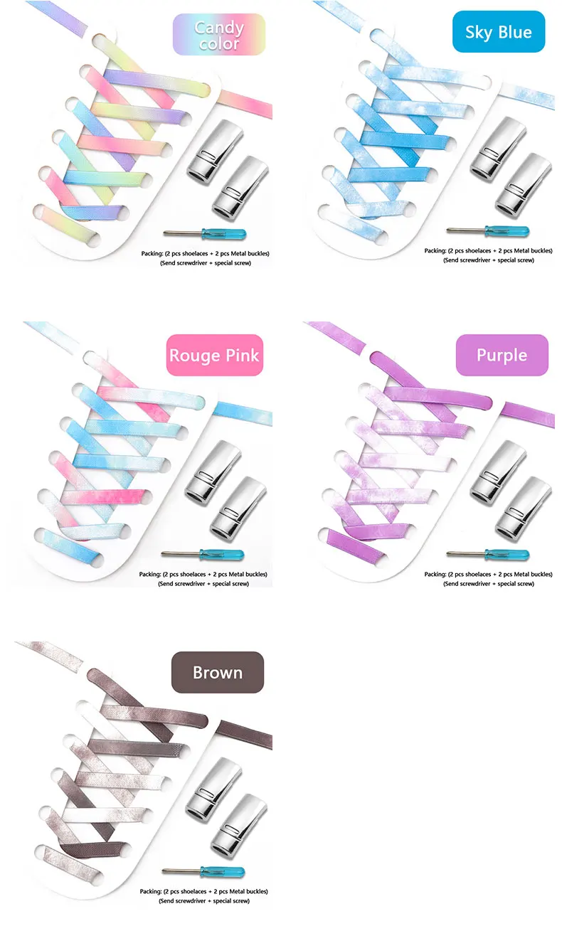 Magnetische Schnürsenkel, Regenbogenfarbene elastische Schnürsenkel, Schnürsenkel für Sneaker, Schnürsenkel ohne Binden, Schnürsenkel für Schuhe, für Erwachsene und Kinder. – Detail 10