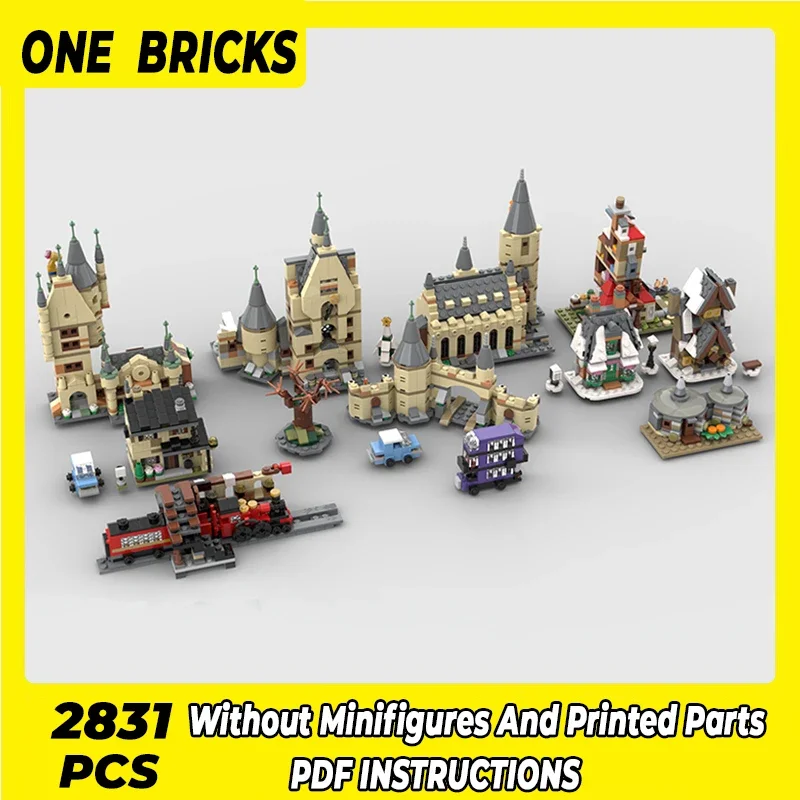 Magical School Movies Model Moc Building Bricks Mini Street View Collection Technology Blocks Gifts Christmas Toys DIY Assembly