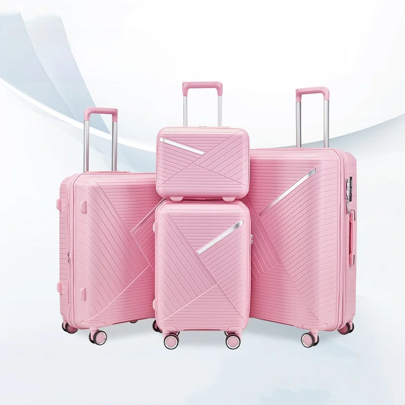 large-capacity-28-inch-carry-on-suitcase-lightweight-universal-wheels-password-lock-travel-bag-casual-travel-polyester