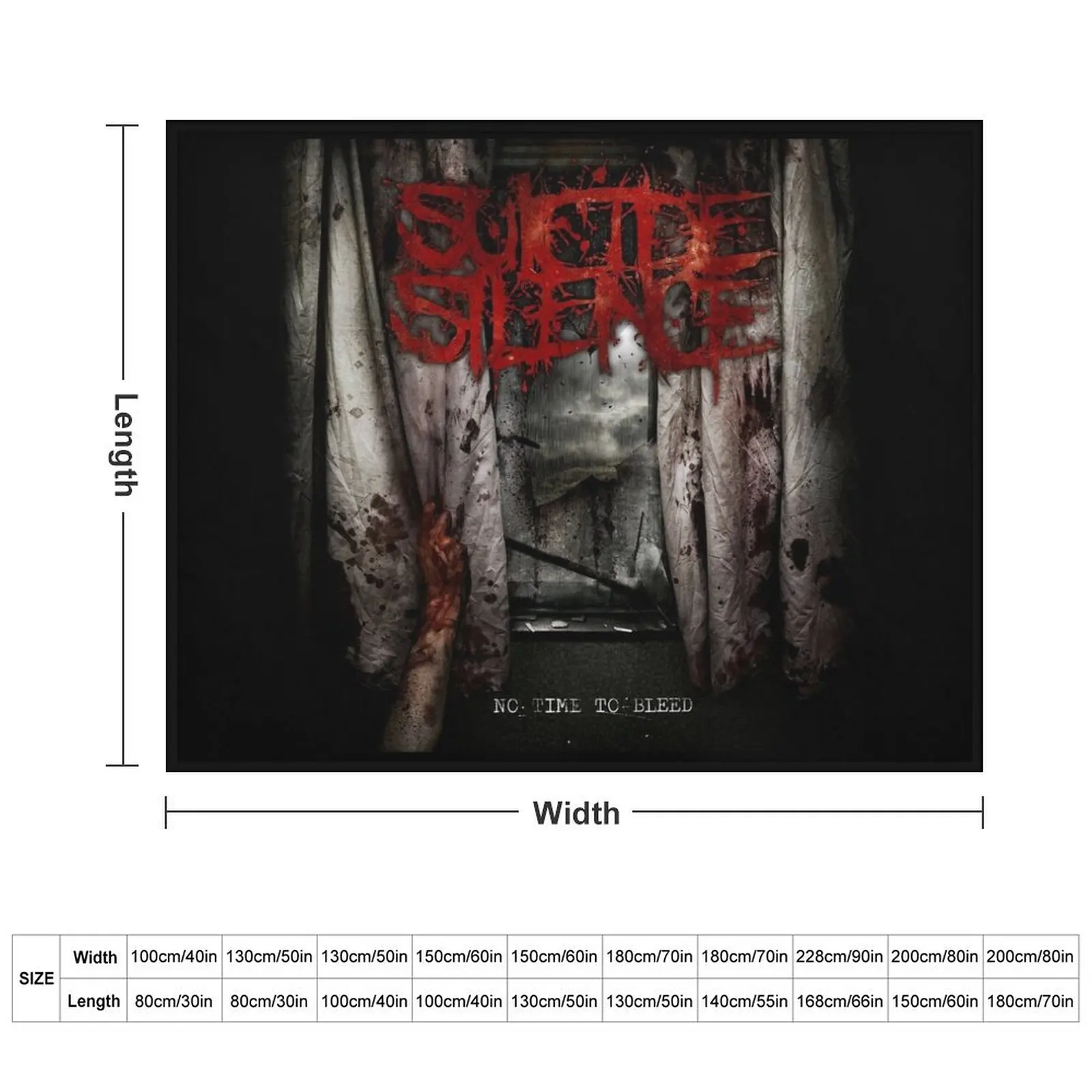 Suicide Silence no time to bleed 2 Throw Blanket Thermals For Travel Luxury Plush Blankets