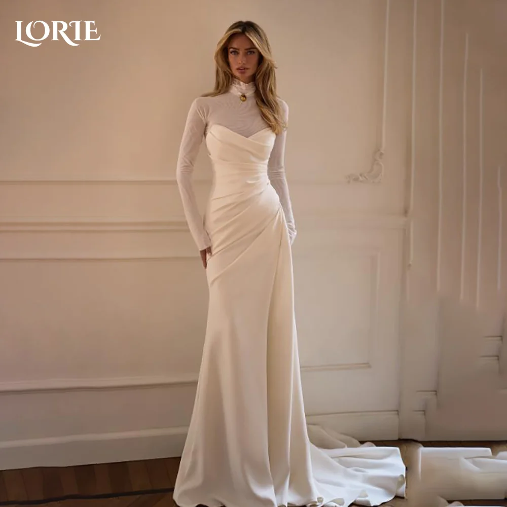 

LORIE Mermaid Sweetheart Wedding Dress Strapless Bride Gown Detachable Train Bride Dress Corset Bridal Dress vestidos de novia