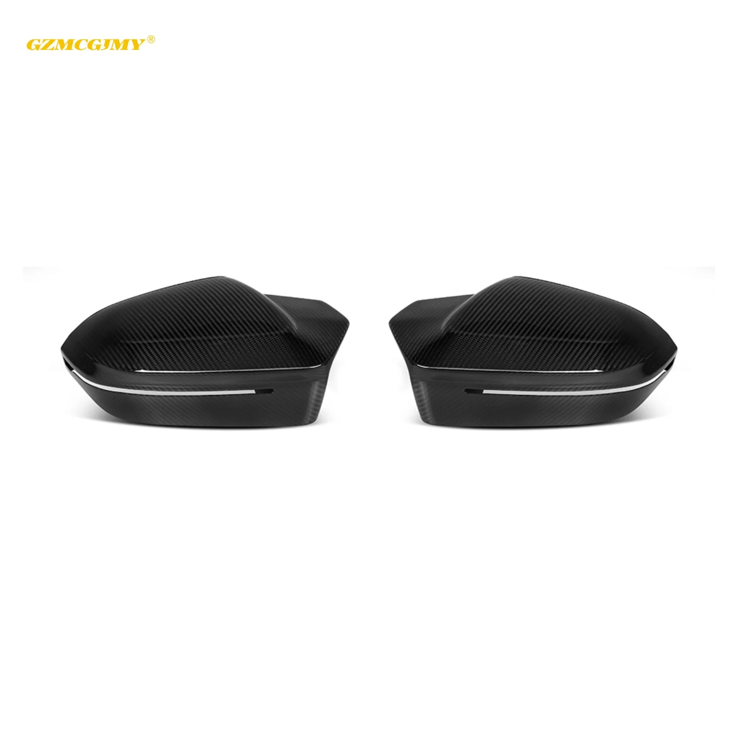Hot Selling Dry Real Carbon Fiber Car Mirror Covers For BMW 5 Series G60 G68 I5 M5 Bull Horn Style Rearview Mirror Cover 2024-in