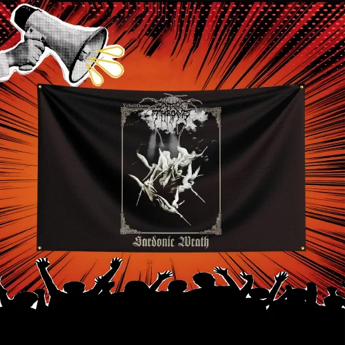 Darkthrone Inspired Rock Music Flag  Polyester Banner For Bedroom Wall Decor Music Fans Gift