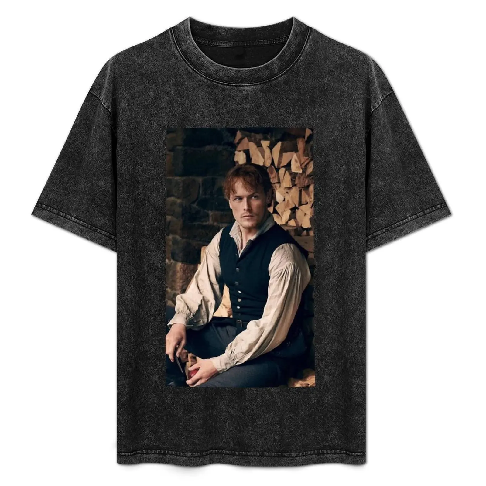 

Gift Idea Sam Heughan Funny Graphic Gift T-Shirt Outdoor Sports Short Sleeve Top