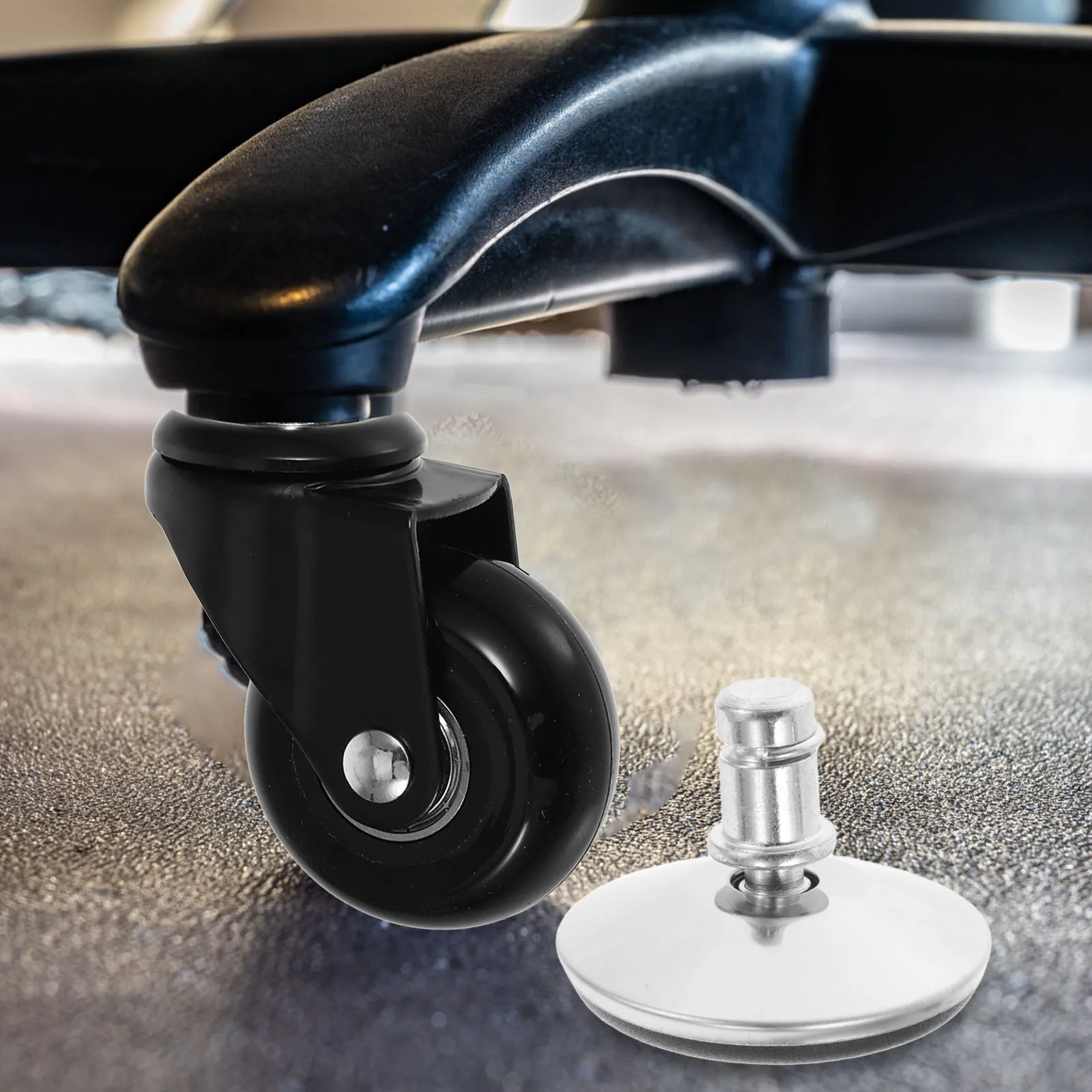 

5Pcs Adjustable Furniture Legs Metal Feet for Office Chair Replacement Parts Stable Base Office High Chair Foot Block