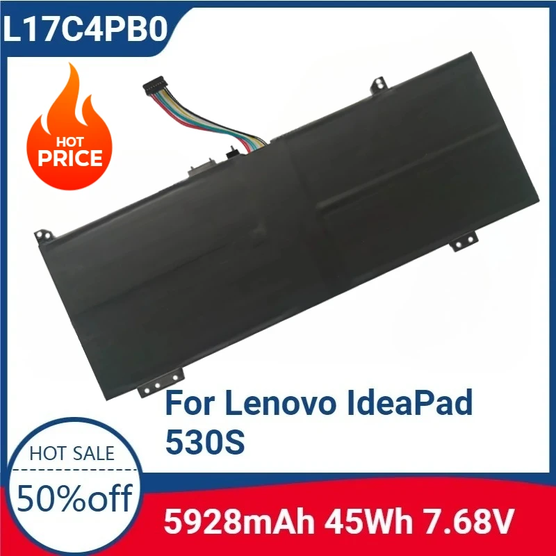 For L17C4PB0 7.68V Laptop Replaceable Battery for Lenovo IdeaPad 530S Yoga 530-14 XiaoXin Air 14 15 14ARR 15IKBR 15ARR L17M4PB0