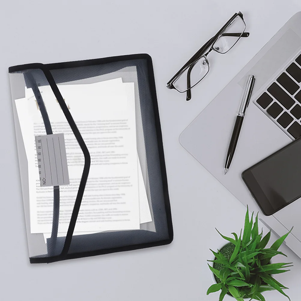 

3 Pcs Documents Bag Zipper Folders Portable Holder Organiser File Pockets Office Stationery Pouches Organizer Wallet