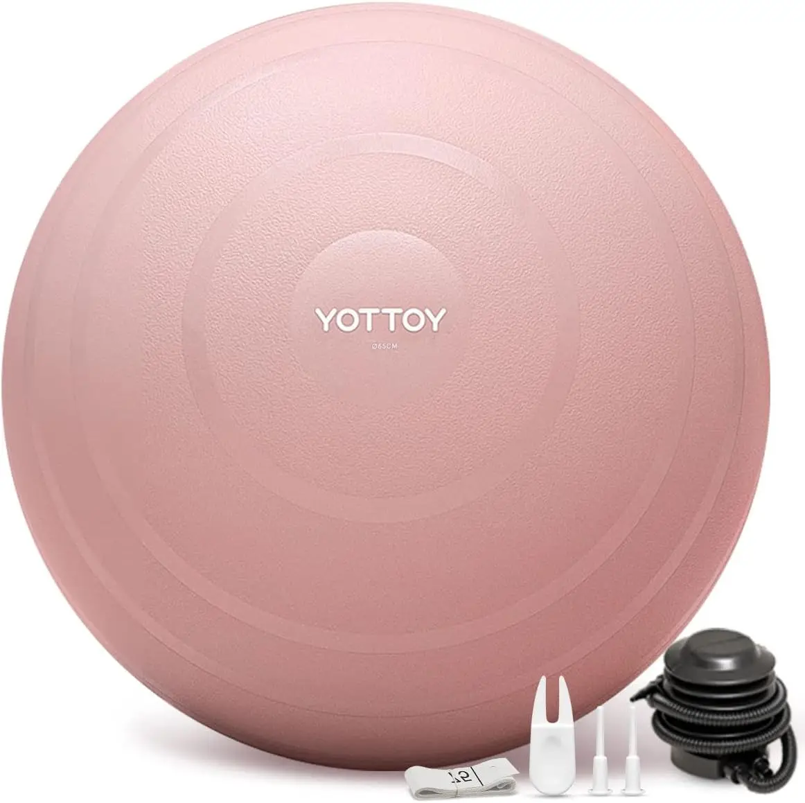

Anti-Burst Exercise Ball for Yoga, Pregnancy & Fitness, Extra Thick 2000lbs Capacity