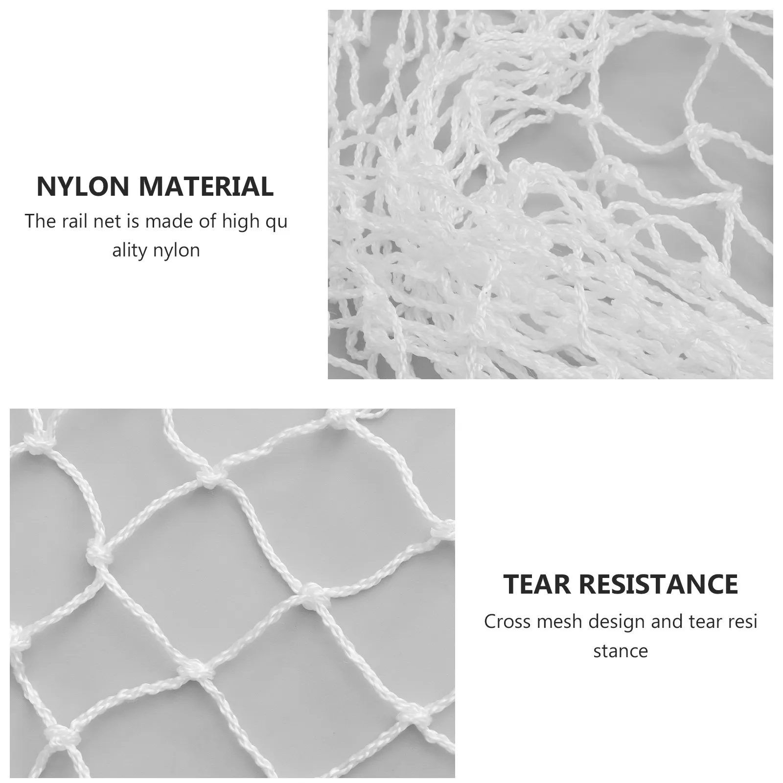 

1Pc White Nylon Balcony Protective Net, 3cm Mesh Anti-Fall Safety Net, Pet Escape Proof Cat Guard Net for Home Balcony Security