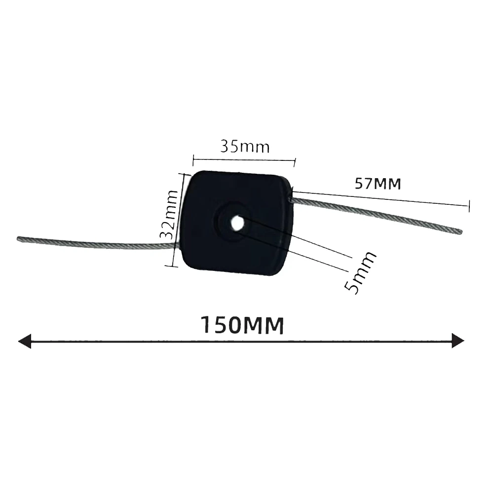10 Piece Replacement Trimmer Heads Made from ABS and 304 Stainless Steel for Use with 150mm Trimmer Spindle Mounting Systems