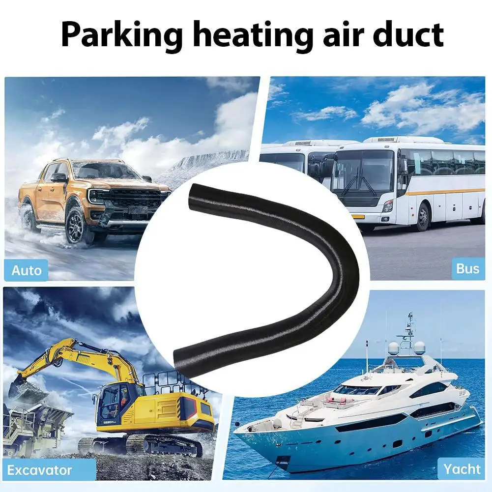 

Воздуховод для автомобильного отопителя, черный, для дизельного автономного отопителя, шланг, труба, выхлопная труба, автомобильные аксессуары G5N5