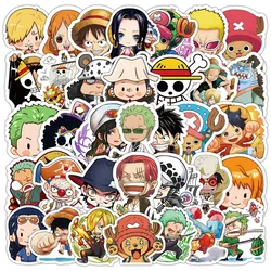 10/30/55pcs Cute One Piece Anime Stickers Cartoon DIY Skateboard Phone Laptop Bike PVC Waterproof Zoro Luffy Sticker Decals Toys