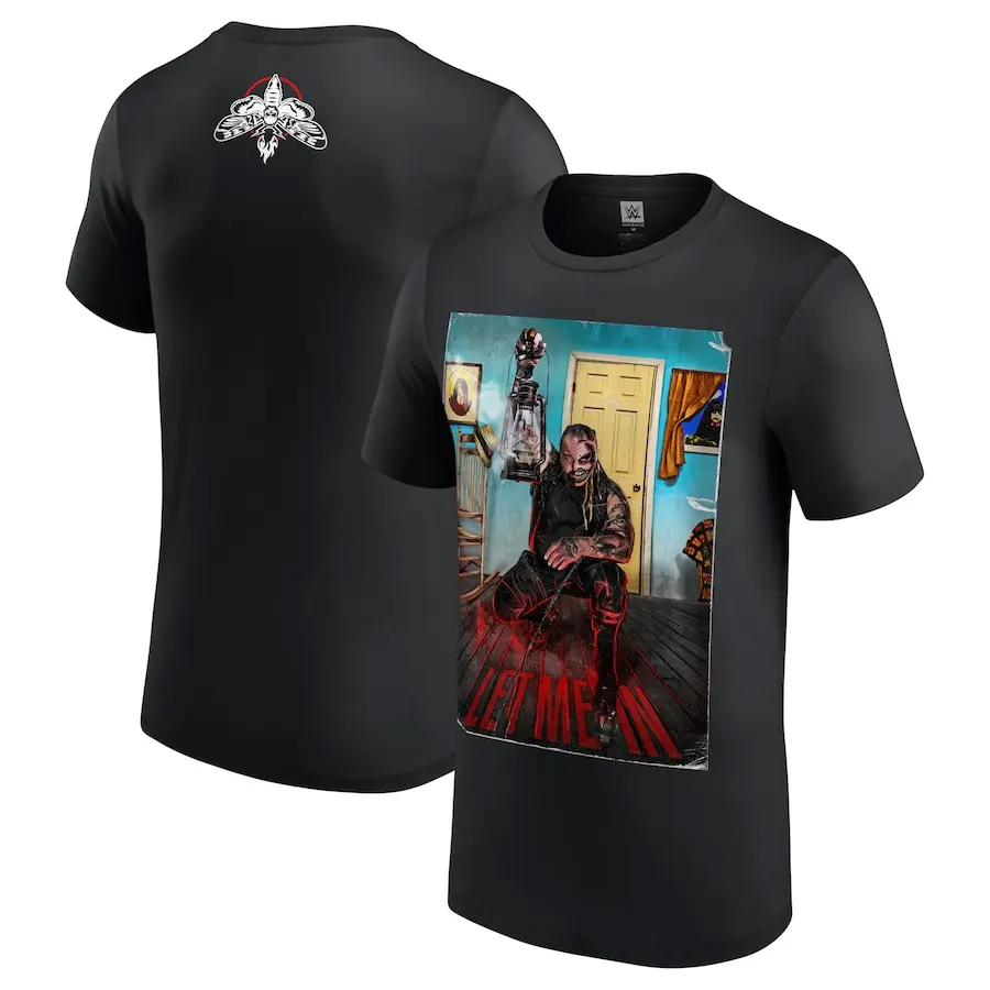 Men's Black Bray Wyatt Let Me In Firefly Fun House T-Shirt