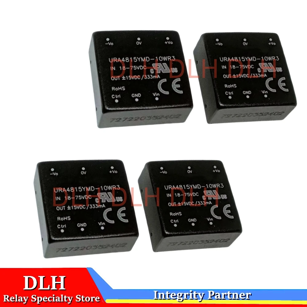 

URA4805YMD-10WR3 URA4815YMD-10WR3 10W 48V ±3.3V ±5V ±9V ±12V ±15V ±24V DC convertisseur