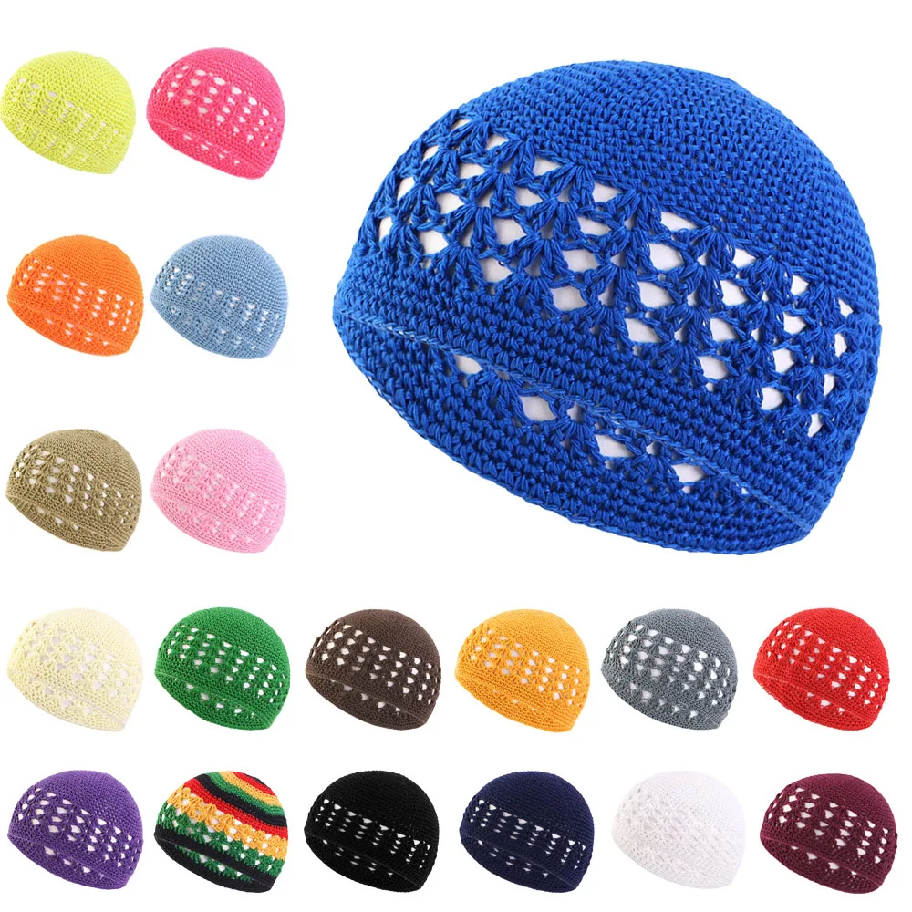 Nuevo gorro de malla para el pelo para hombre y mujer, gorro de ganchillo hecho a mano, redecilla para dormir, cubierta de noche, turbante, gorro informal Popular, gorro para quimio