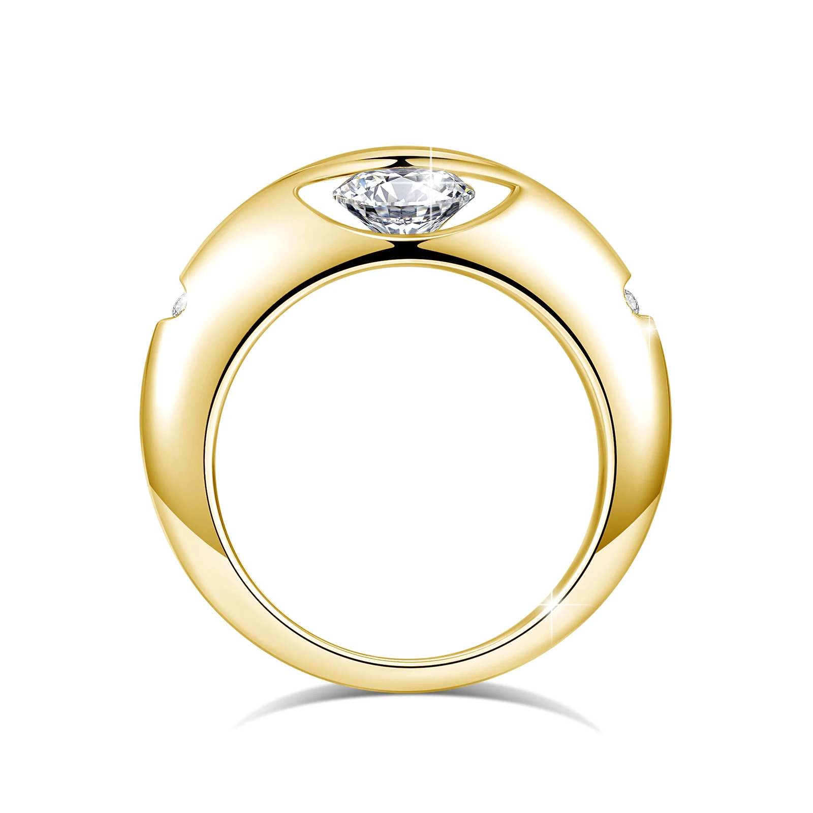 14K Gold Filled 1CT Moissanite Ring for Women Engagement Rings Planet Element Original Design Fine Jewelry