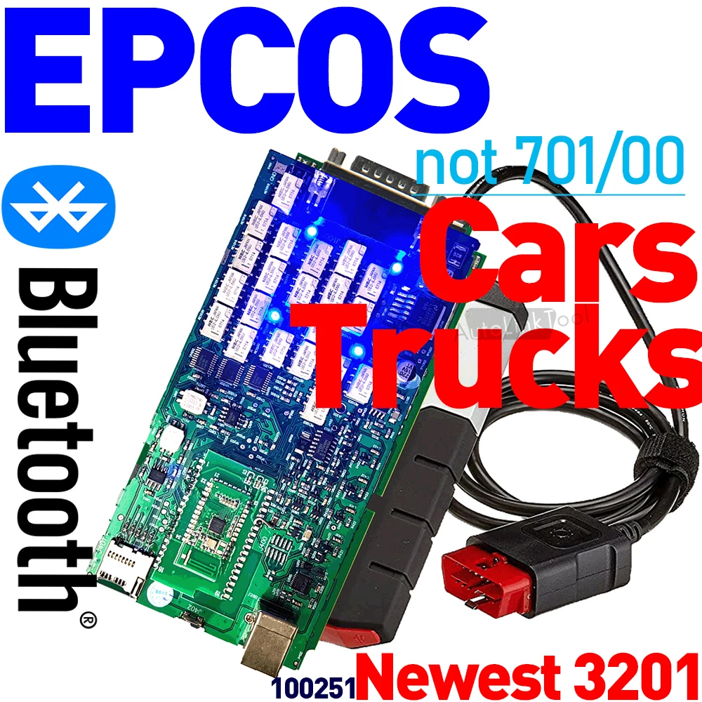 EPCOS Single Green Board DS 150, новинка, обновление VCI до 2022,00, Диагностика автомобилей и грузовиков до 2022 года, онлайн-диагностика, работает