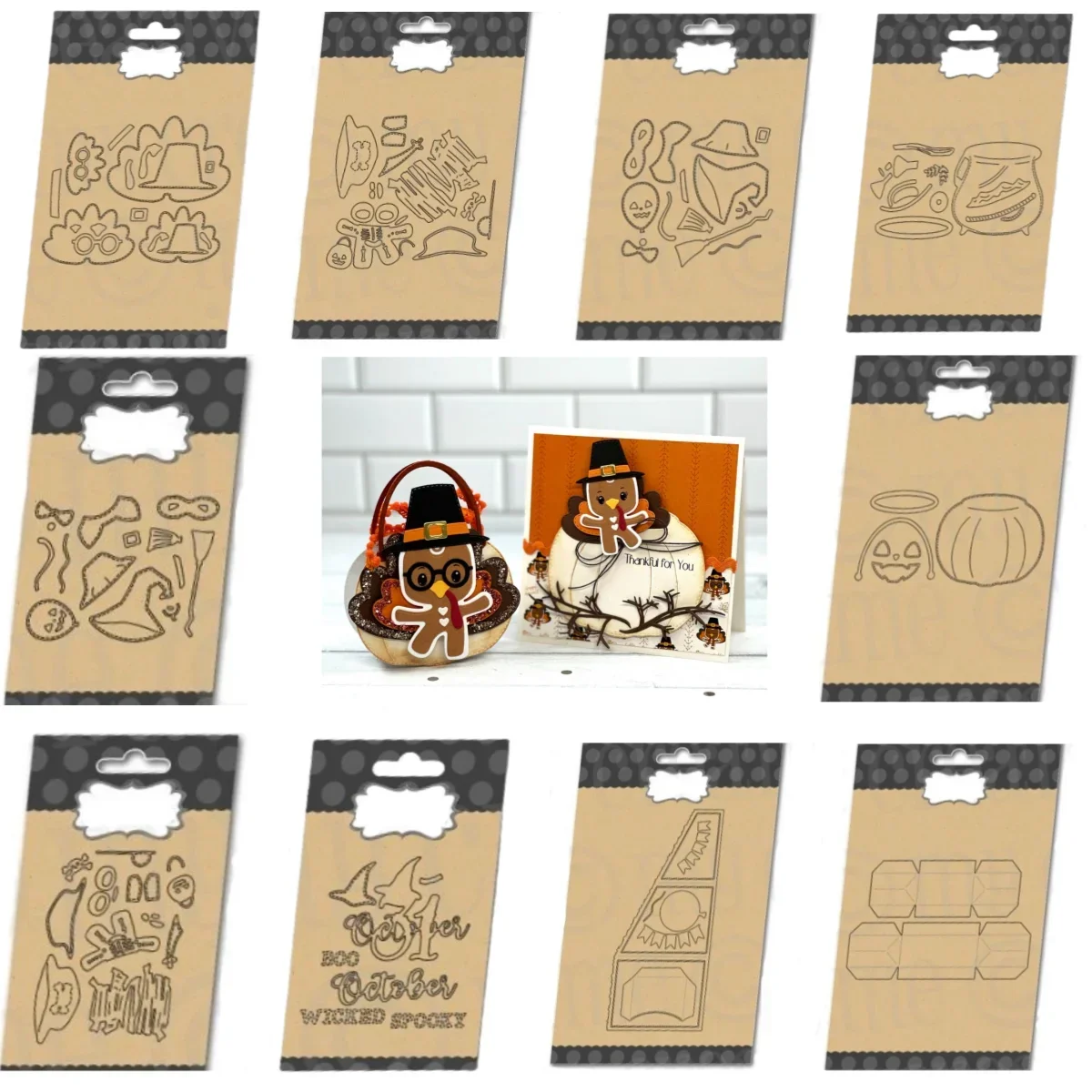 

Gingerbread Man Pumpkin Caldron TMetal Cutting Dies For DIY Decorating Scrapbook Paper Card Album Craft Cut Die