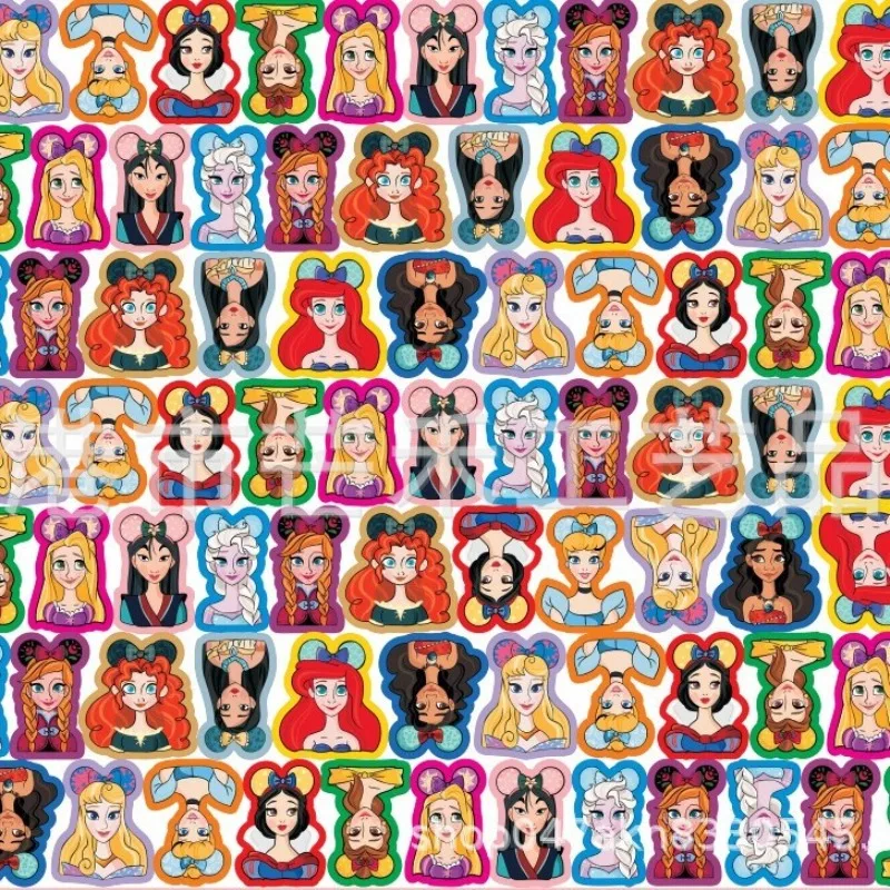 

Новые цветные акриловые нашивки с изображением принцесс Диснея, двусторонние, для рукоделия, материалы для DIY, подвески, брелоки