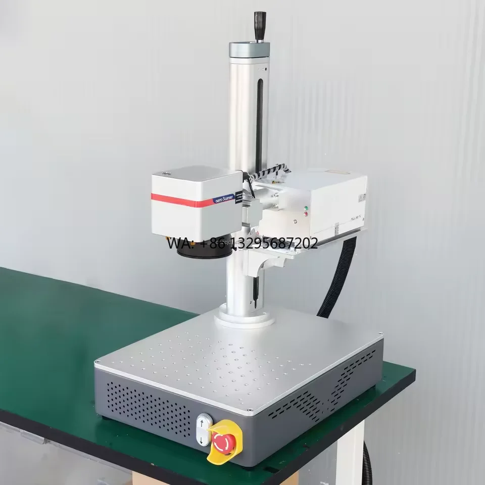 

Fiber Laser Engraver 20W/30W/50W High Precision 0.001mm Air-Cooled Metal Marking Machine Easy to Operate DXF/PLT/BMP