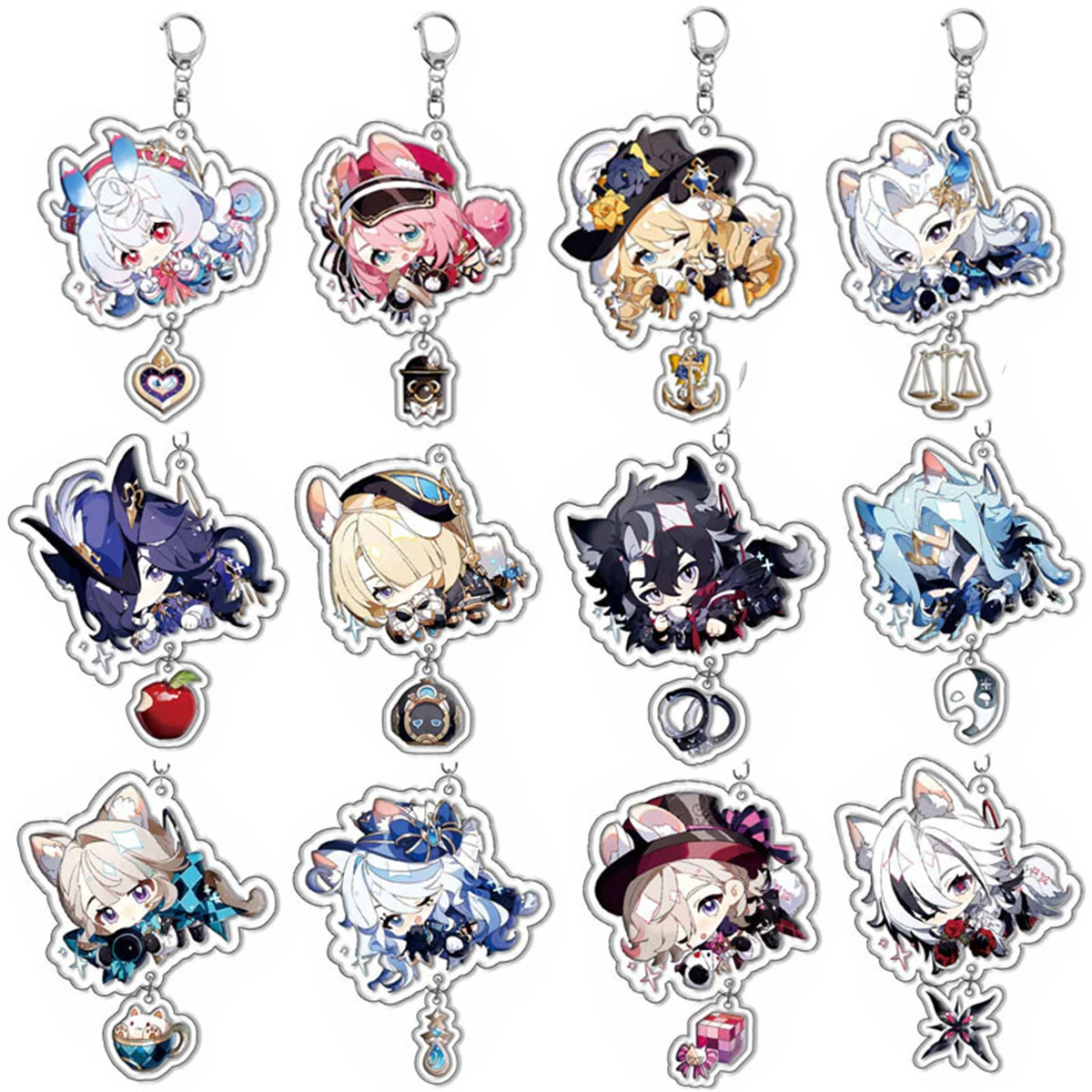 Anime Acrylic Keychain-wanderer Cute Cartoon Character Pendant, Suitable for Bags and Keys,cosplay gifts Perfect Gift for Fans