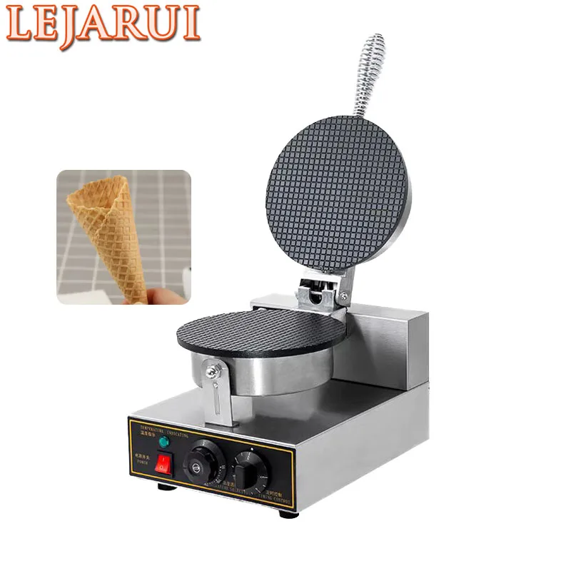 Commercial Ice Cream Cone Waffle Crust Crispy Crust Cone Machine Ice Cream Cone Machine 1200W 6Kg 345*248*260Mm