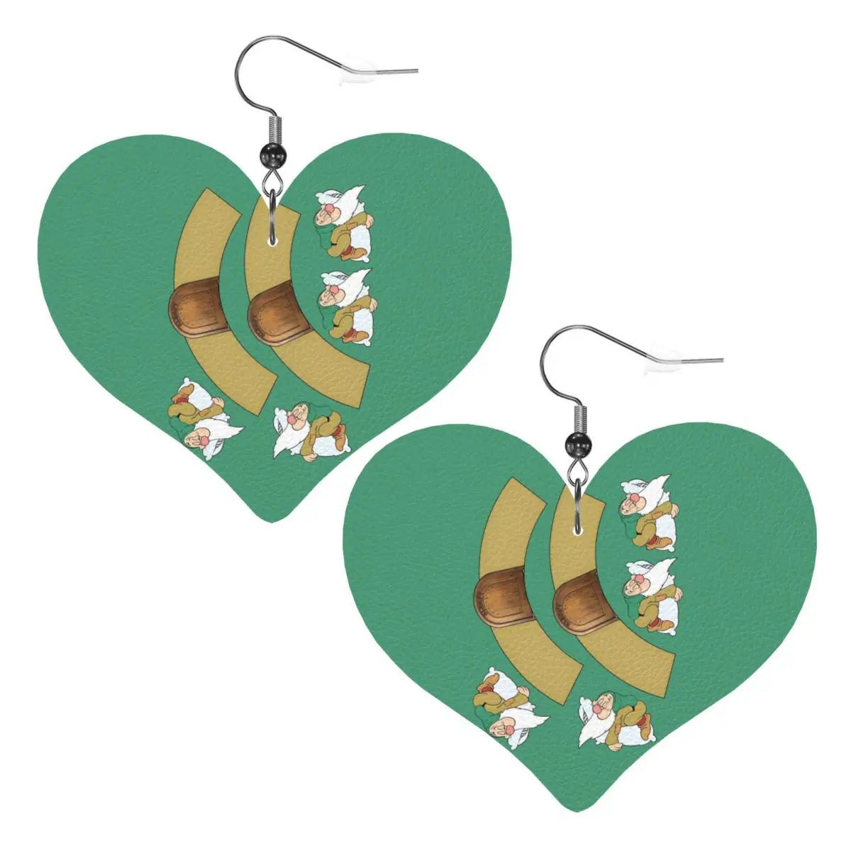 

Custom Snow White And The Seven Dwarfs Leather Earrings for Women Dangle Earrings Jewelry Accessories