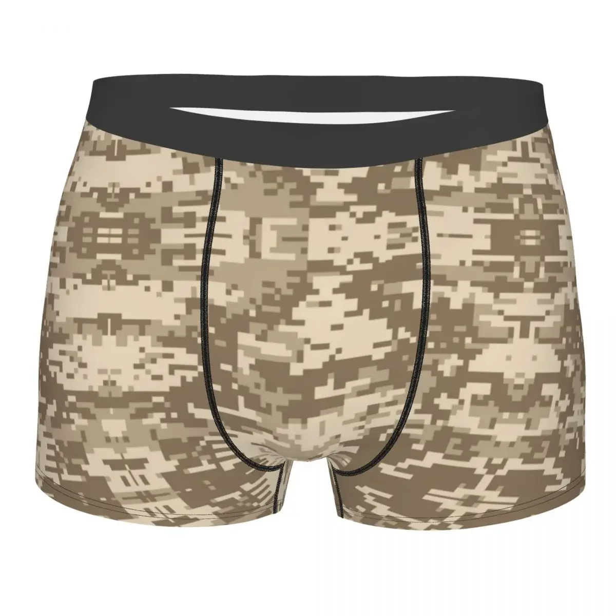 Custom Desert Digital Camo Underwear Men Print Multicam Camouflage Boxer Briefs Shorts Panties Breathable Underpants