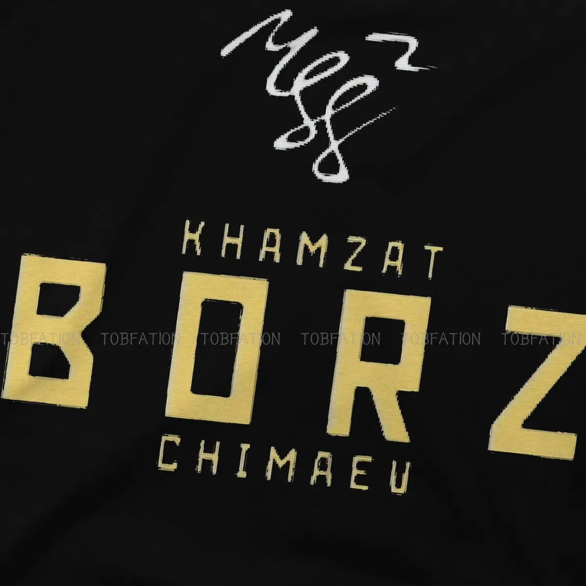 Republic Of Chechnya 100% Cotton TShirts Khamzat Borz Chimaev Personalize Men\'s T Shirt Funny Tops 6XL