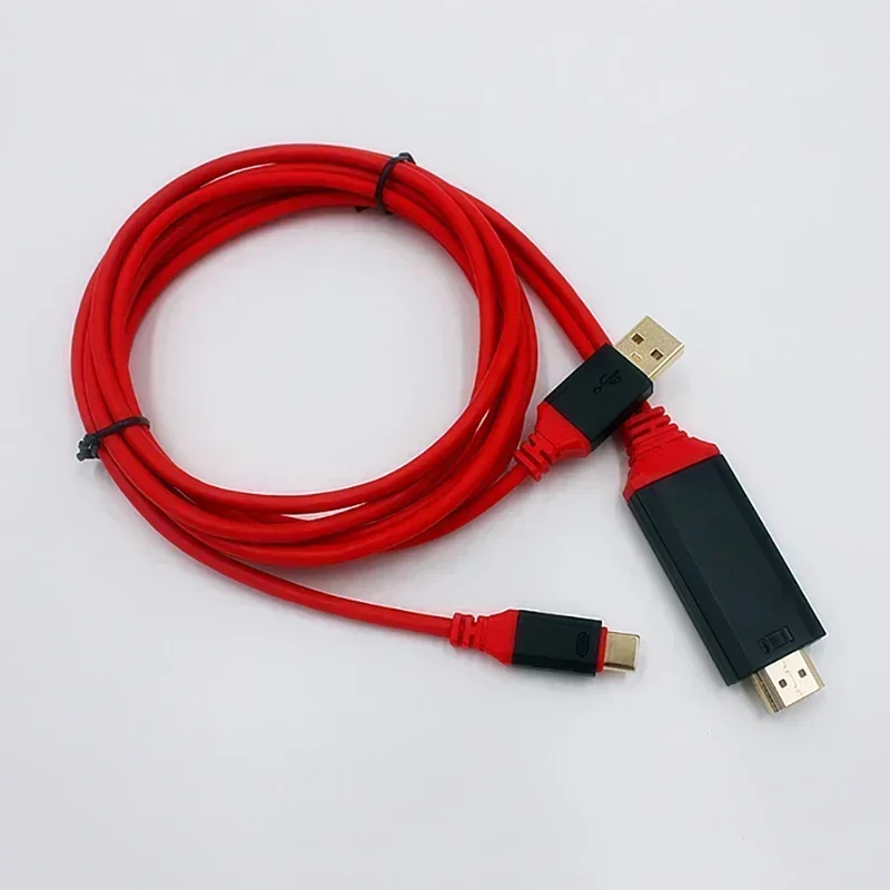 ZLRLMHY 3-in-1 Type C To HDMI Compatible High-definition TV, Xiaomi Ultra High Definition 1080P Charging Video Cable