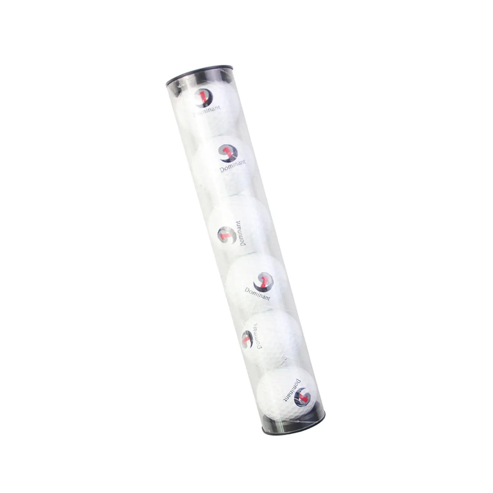 Golf Ball Organizer Portable Barrel Transparent Collector Tube 4.7cm Diameter for Cabinet Display Storage