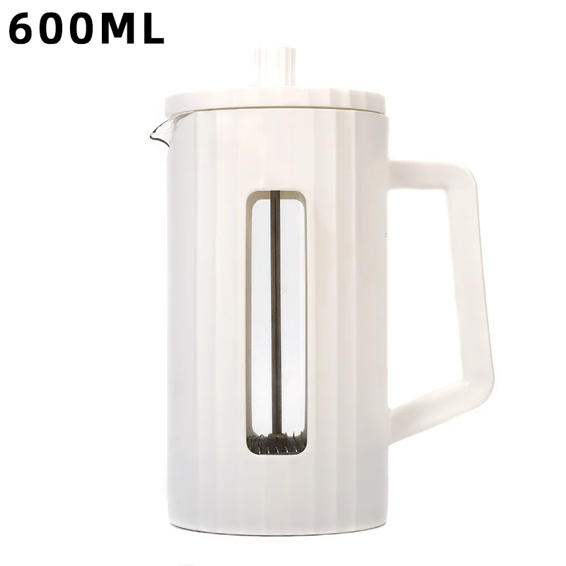 

600ml high-density stainless steel mesh heat-resistant glass bottle filter press, coffee machine, tea drinking machine