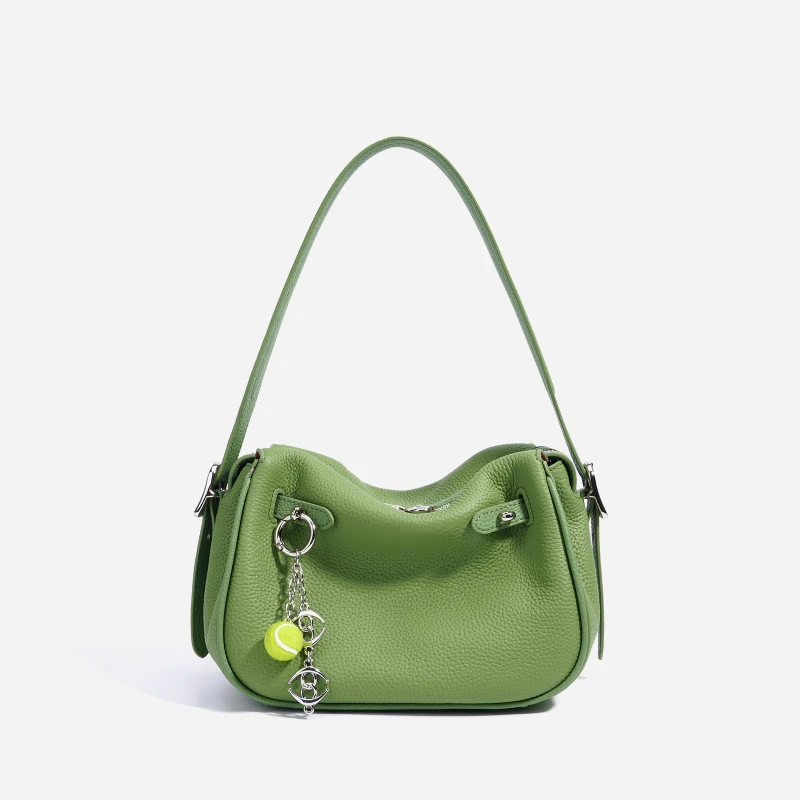 

Сумка подмышки из натуральной кожи, простая женская сумка из мягкой воловьей кожи, большая вместительная женская нишевая дизайнерская сумка-ведро